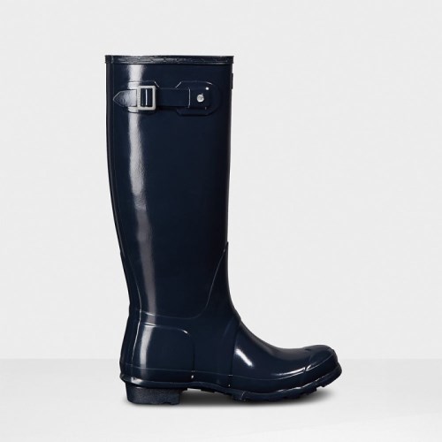 Hunter Original Gloss Tall Rain Boots For Womens - NZ P4837